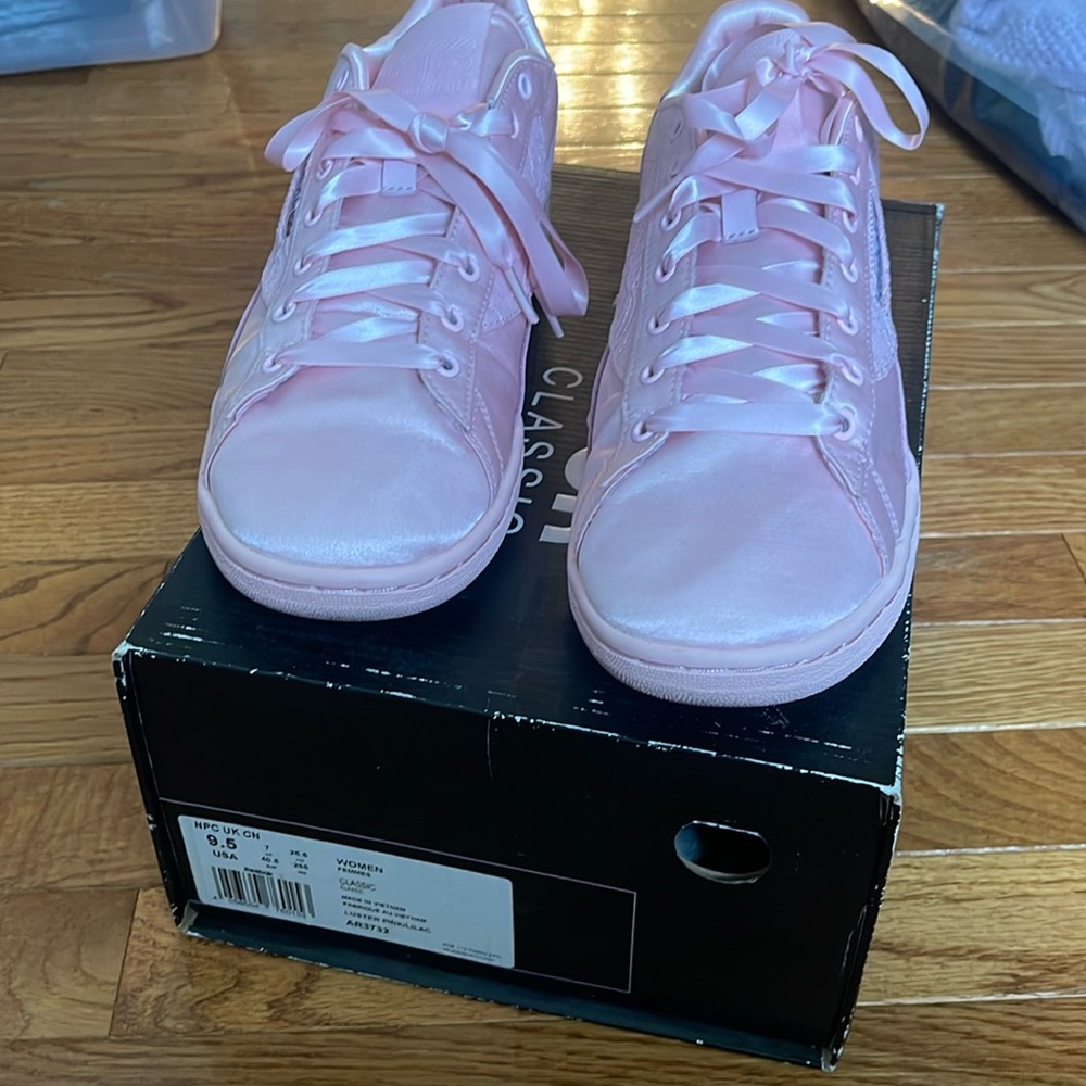 Reebok x extra butter prom pack pink satin and lace club c sneaker
